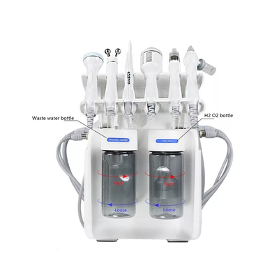 H2O2 Beauty Solutions Hydrafacial Cleaning Machine Hydro Oxygen Dermabrasion 6 في 1